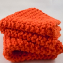 basic knit washcloth