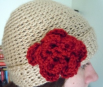 Red Flower Hat