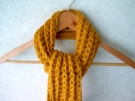 Crochet Ribbed Scarf