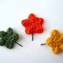 Crochet Star Hair Pins