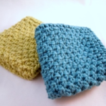 Double Seed Stitch Wash Cloths